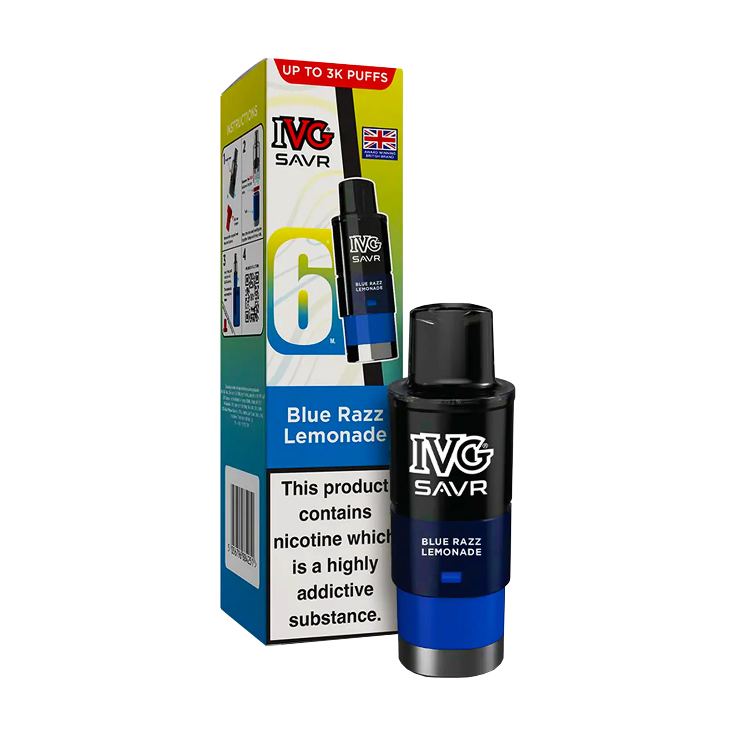 IVG Savr Replacement Pods - Blue Razz Lemonade