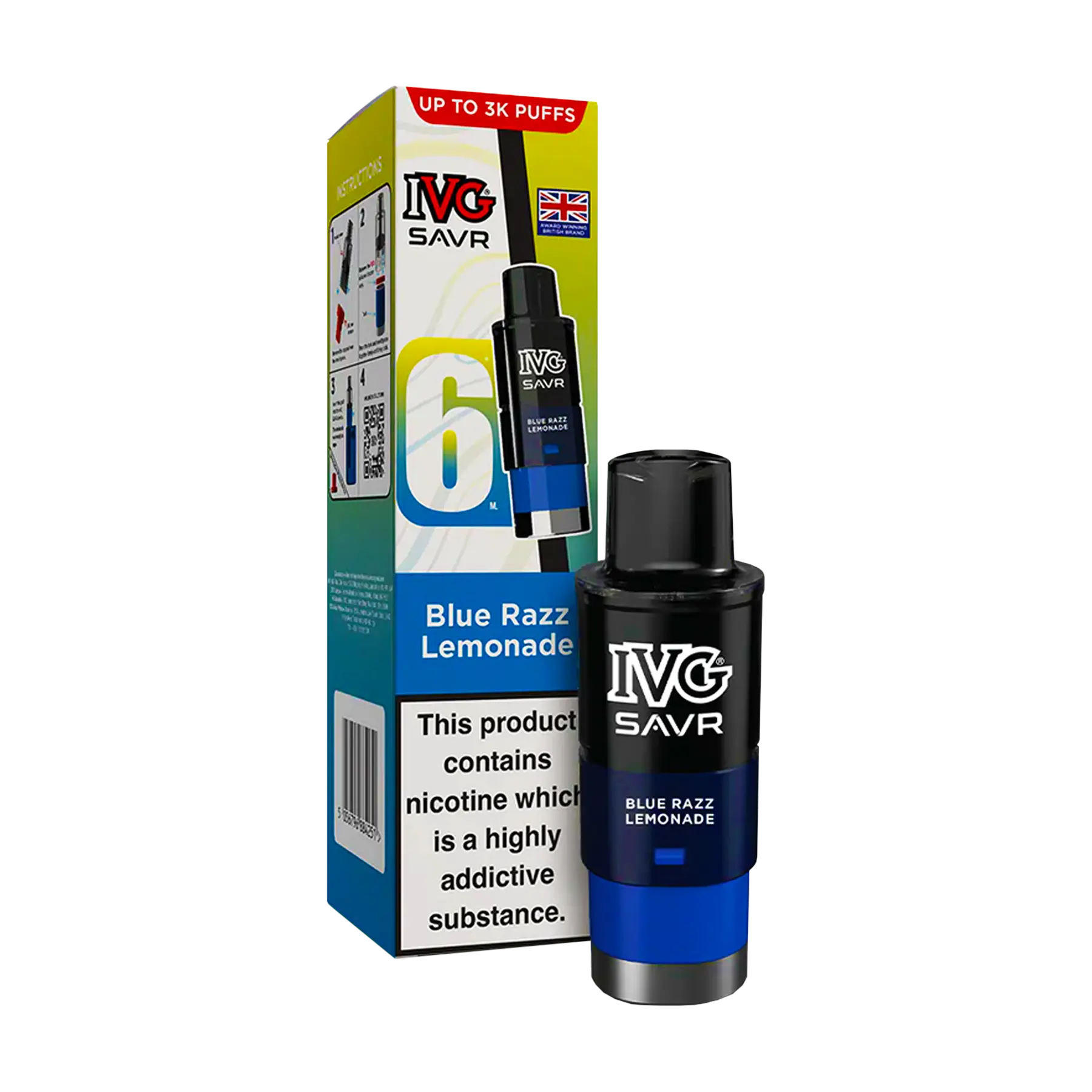 IVG Savr Replacement Pods - Blue Razz Lemonade