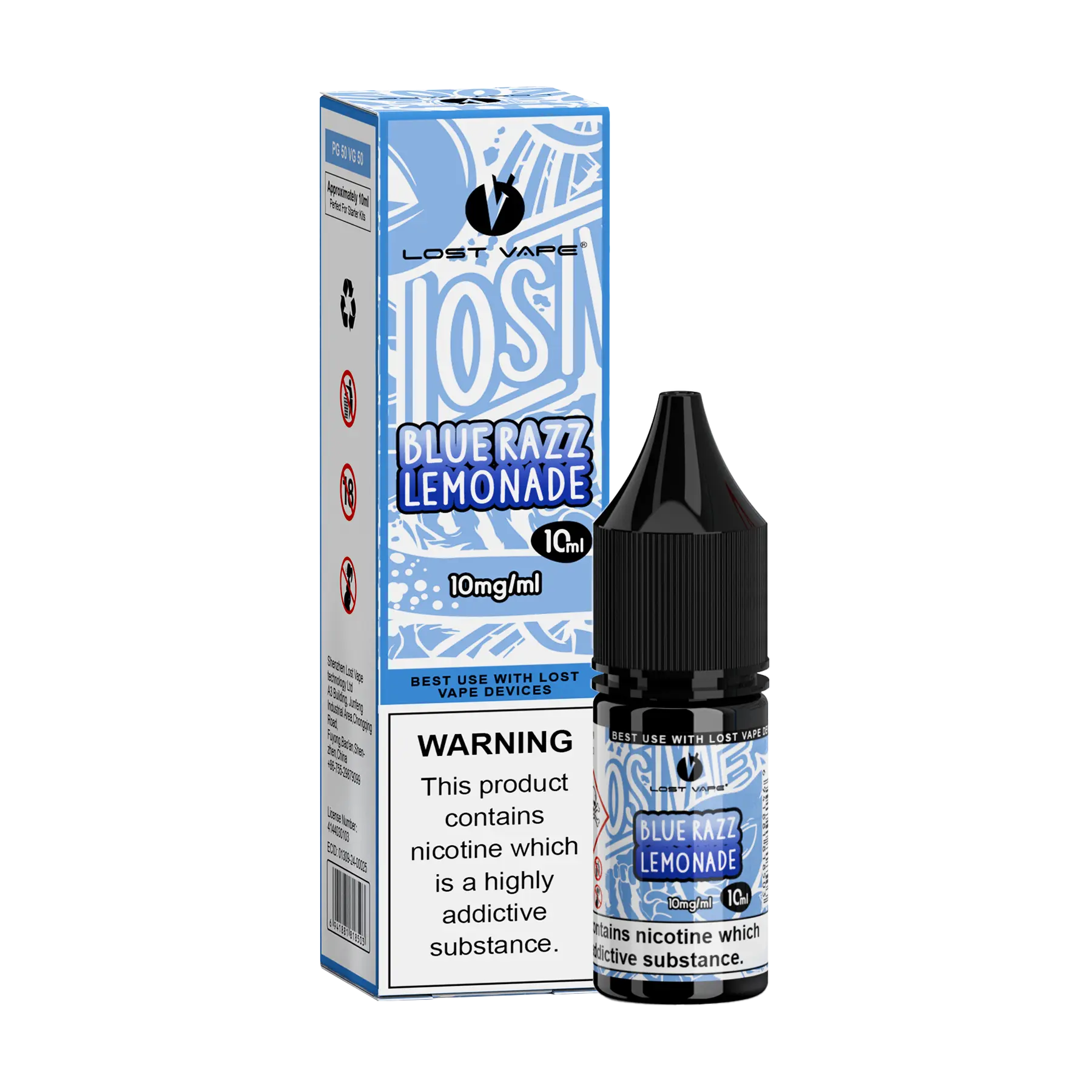 Lost Vape Bar Salts Nicotine Salt - Blue Razz Lemonade