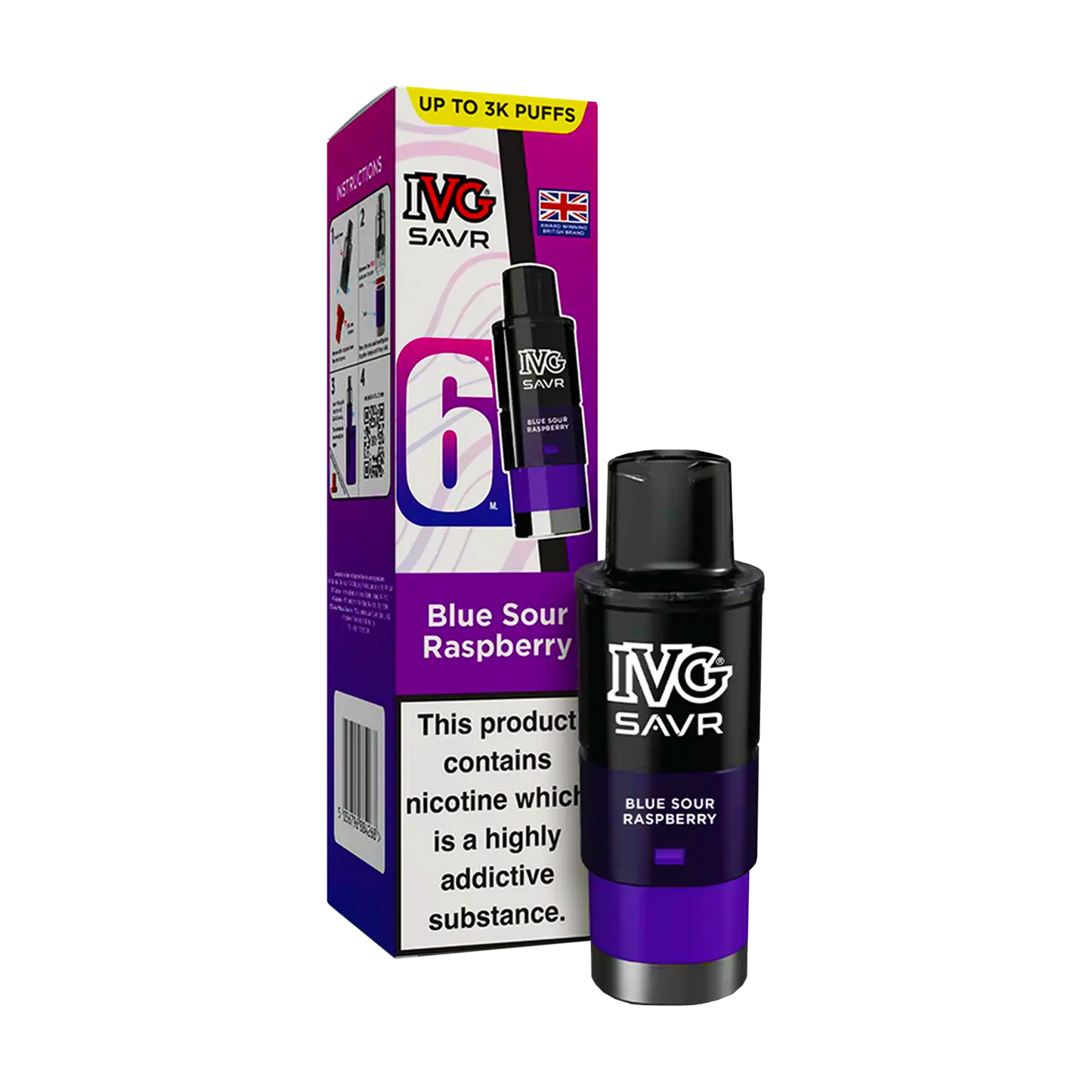IVG Savr Replacement Pods - Blue Sour Raspberry