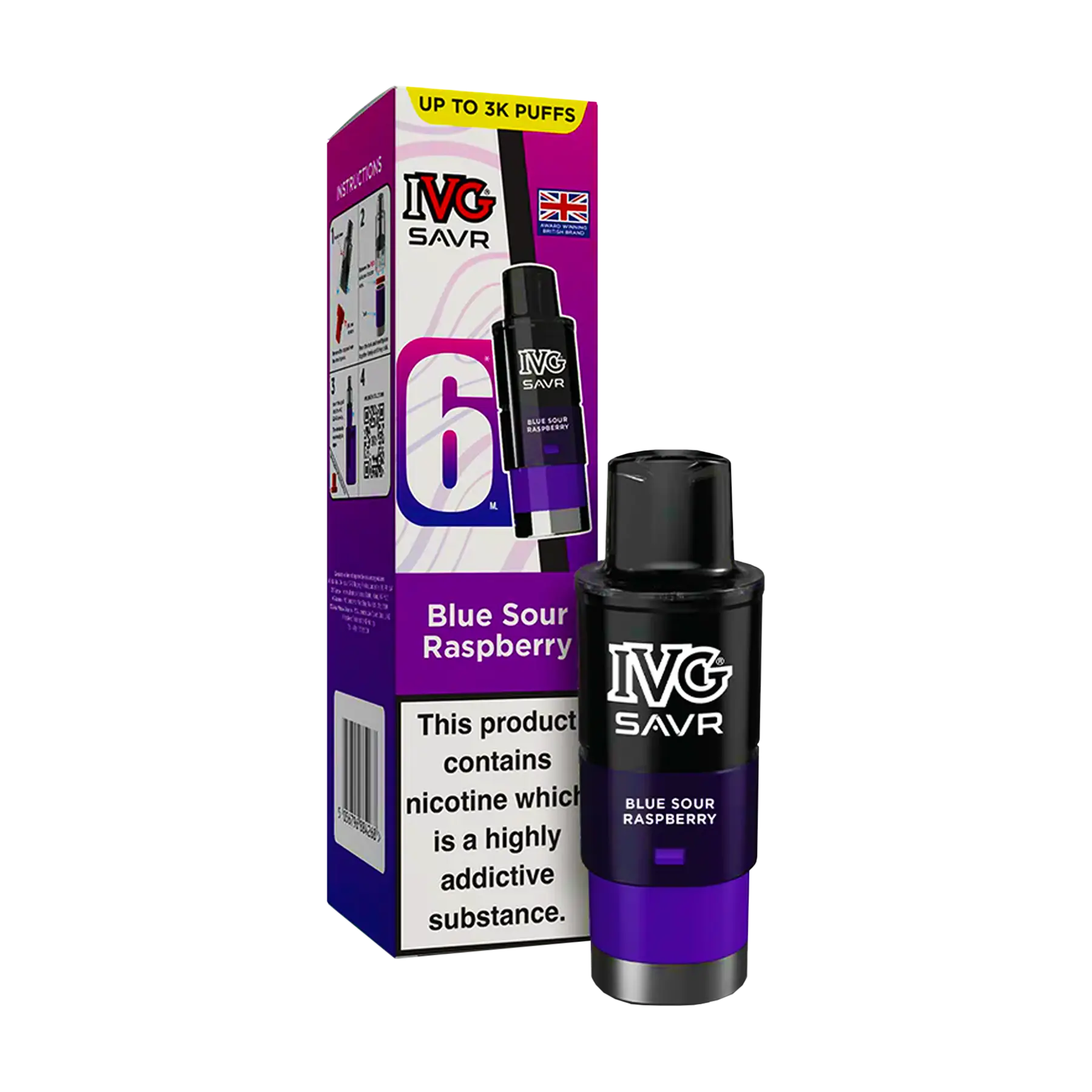 IVG Savr Replacement Pods - Blue Sour Raspberry