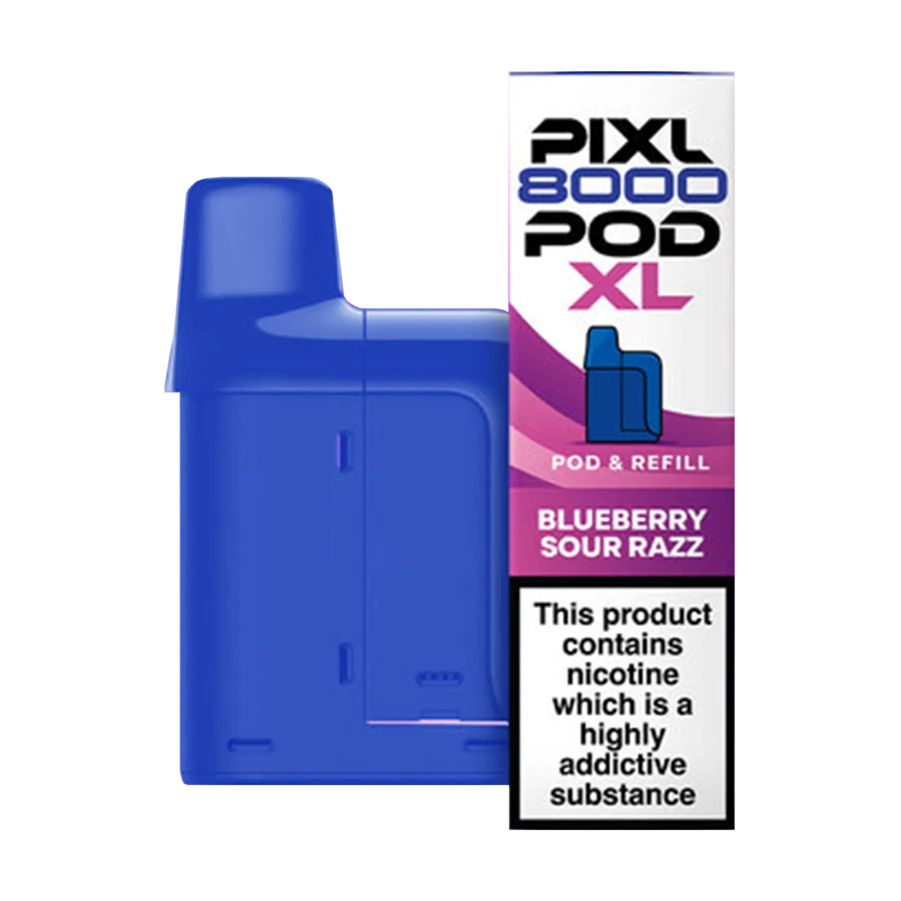 Pixl 8000 Replacement Pods - Blueberry Sour Razz