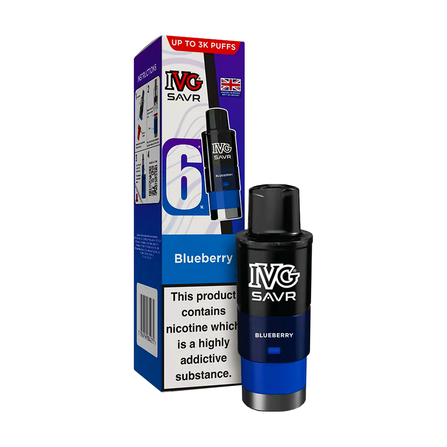 IVG Savr Replacement Pods - Blueberry