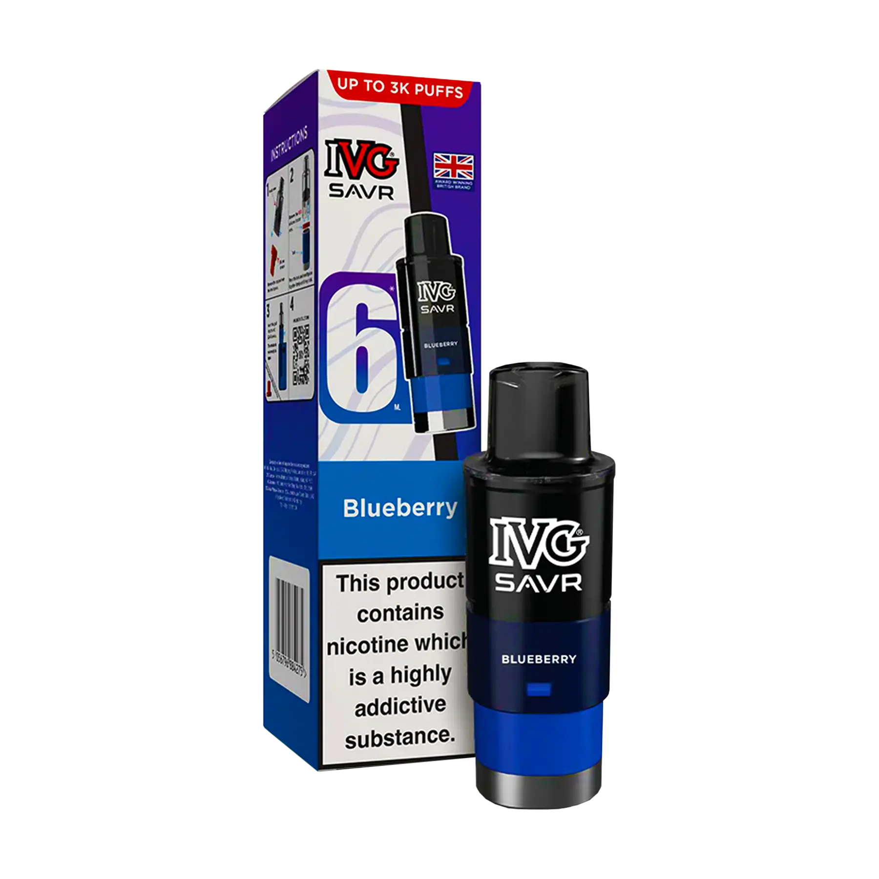 IVG Savr Replacement Pods - Blueberry