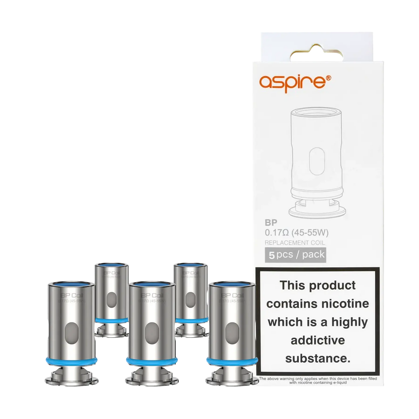 Aspire BP Replacement Coils Pack of 5