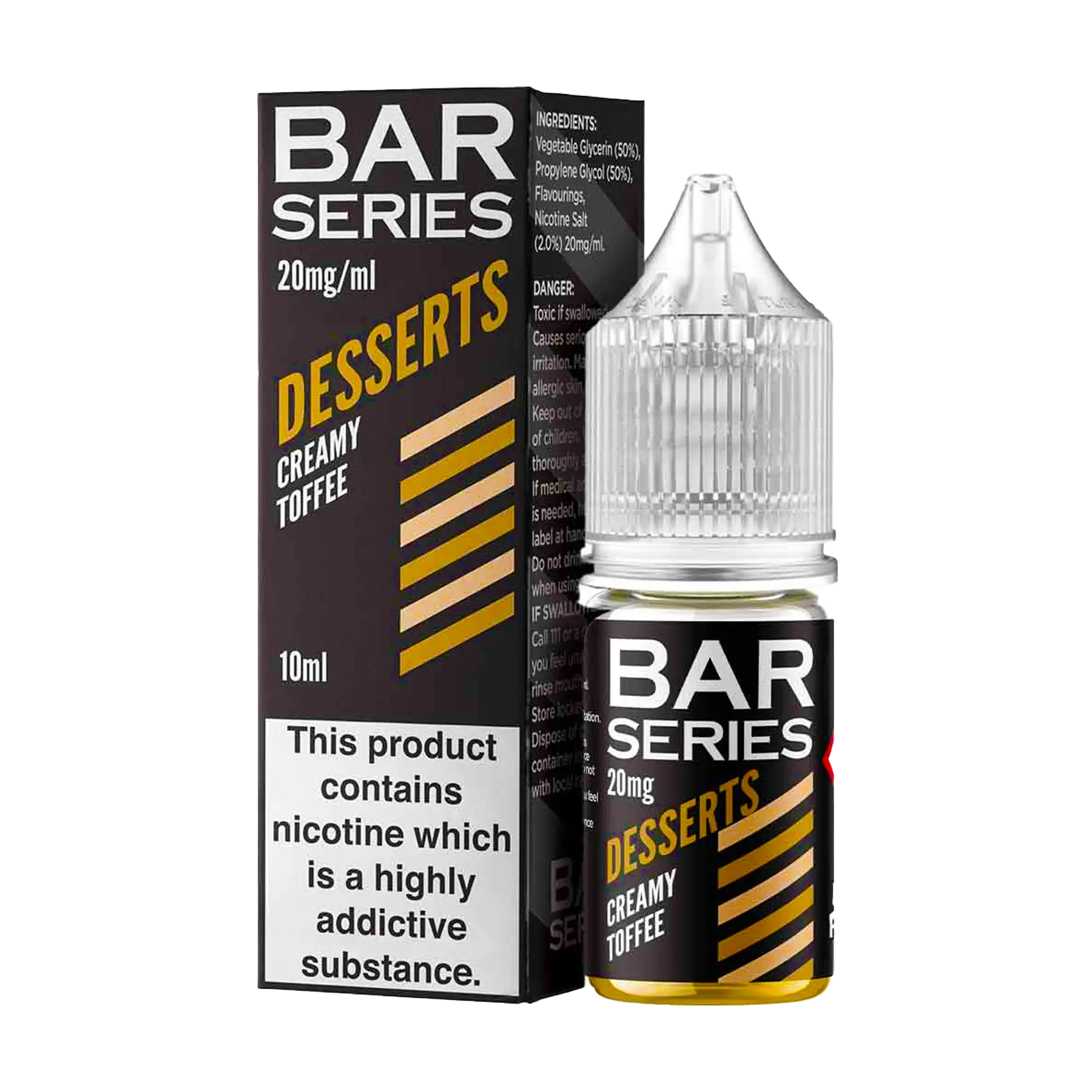 Bar Series 10ml Nicotine Salt - Creamy Toffee