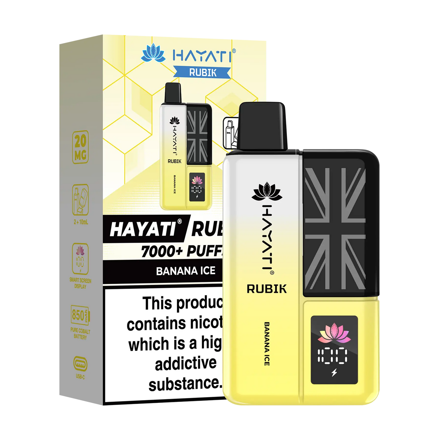 Hayati Rubik Prefilled Vape Kit - Banana Ice