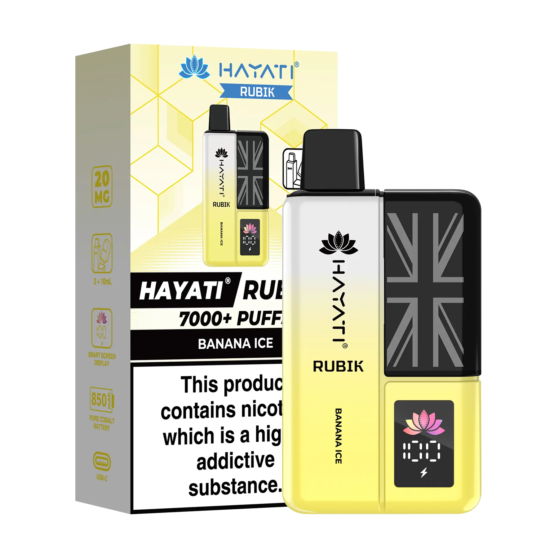 Hayati Rubik Prefilled Vape Kit - Banana Ice
