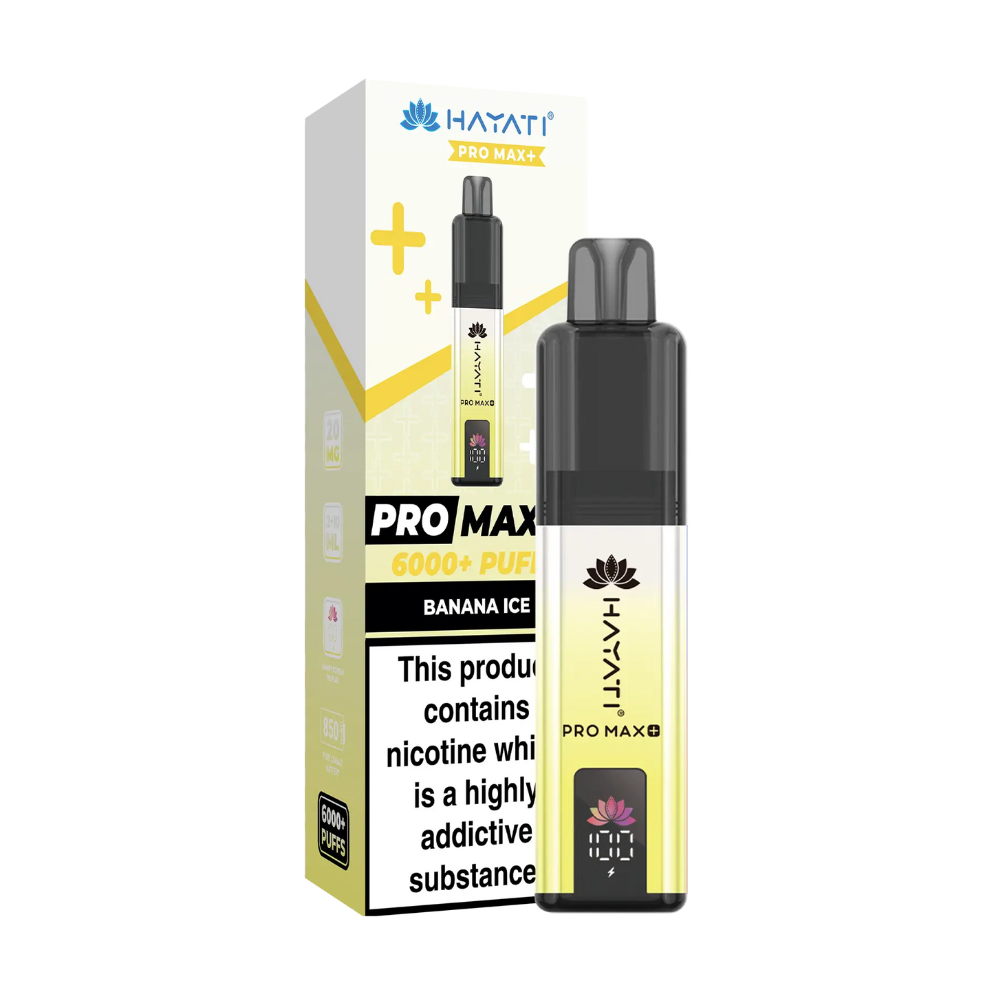 Hayati Pro Max+ 6000 Prefilled Vape Kit - Banana Ice