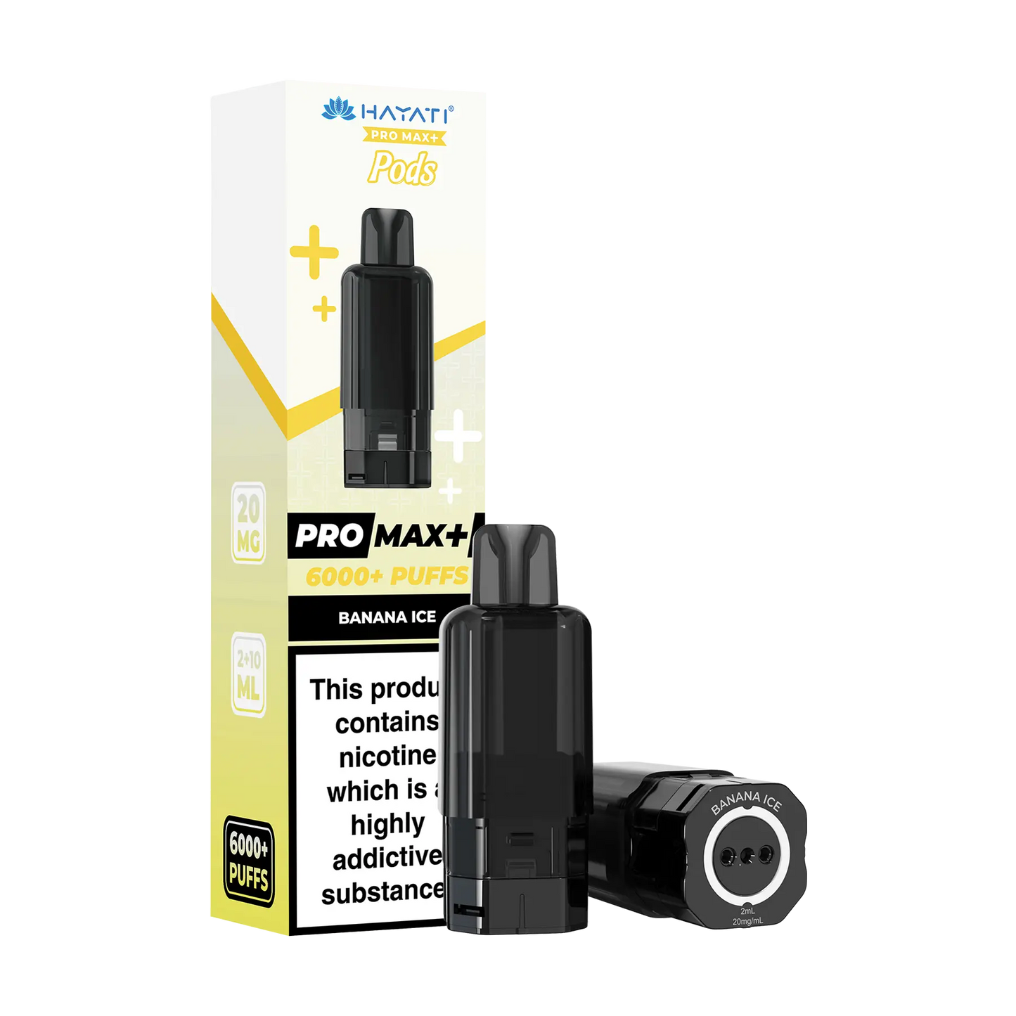 Hayati Pro Max+ 6000 Replacement Pods - Banana Ice