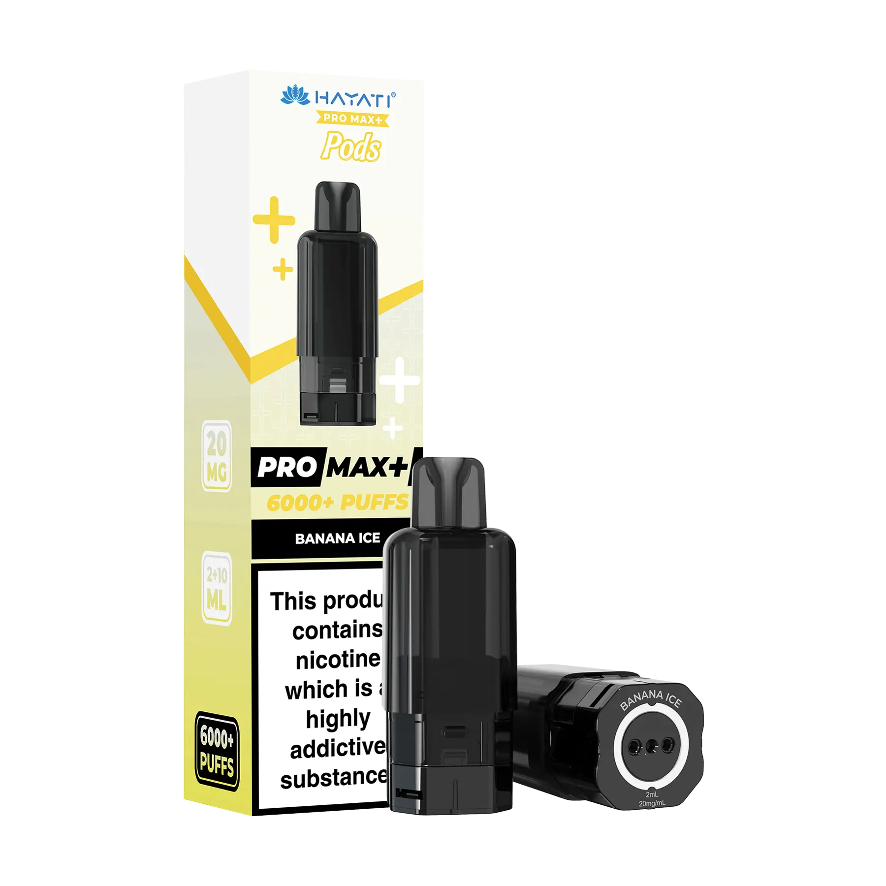 Hayati Pro Max+ 6000 Replacement Pods - Banana Ice