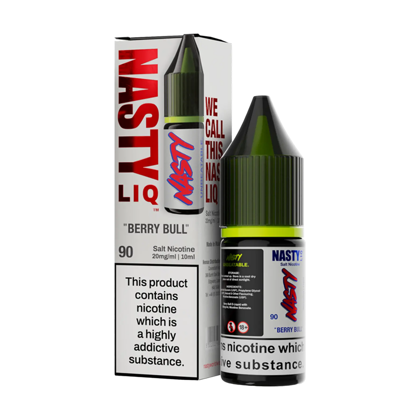 Nasty Liq Nicotine Salt - Berry Bull