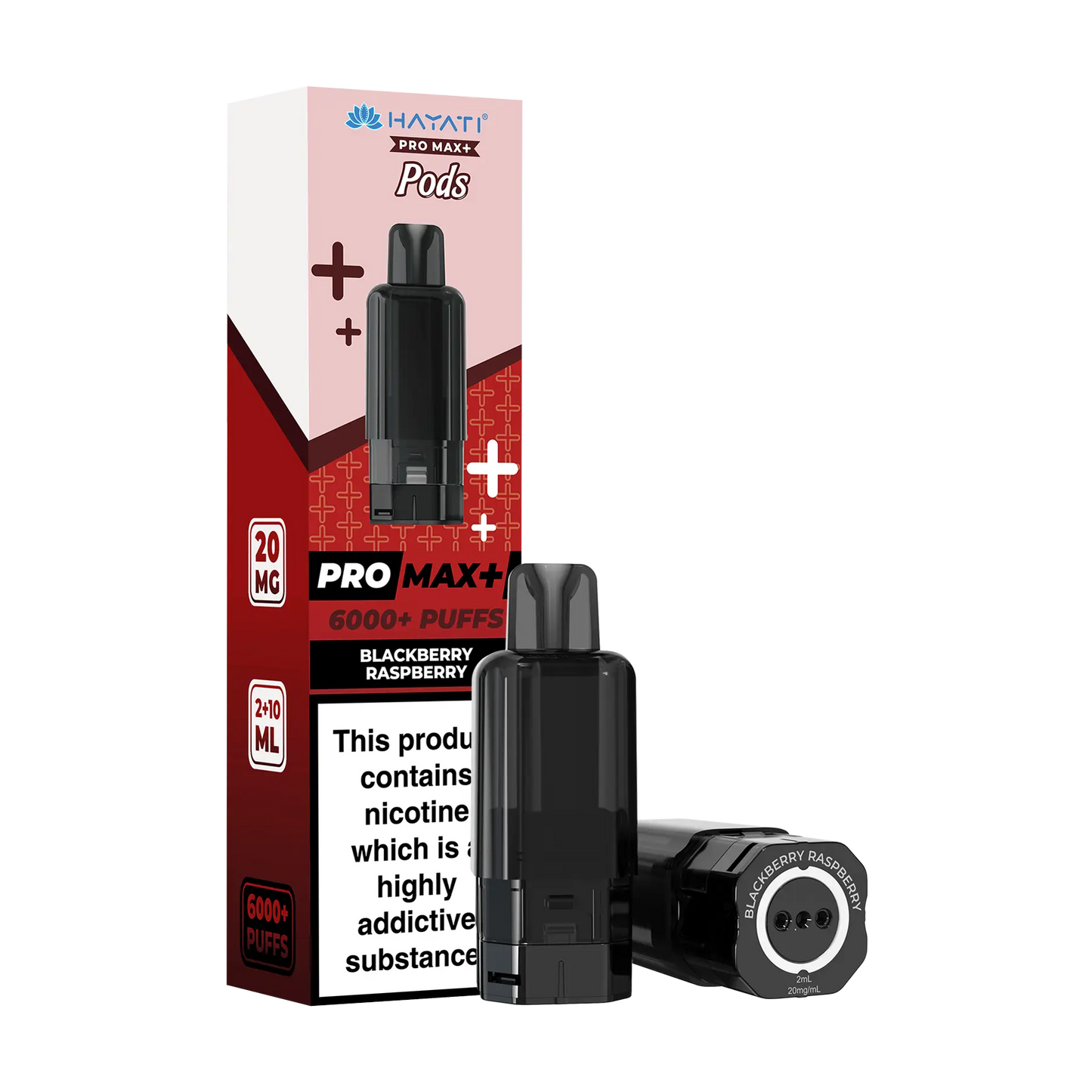Hayati Pro Max+ 6000 Replacement Pods - Blackberry Raspberry