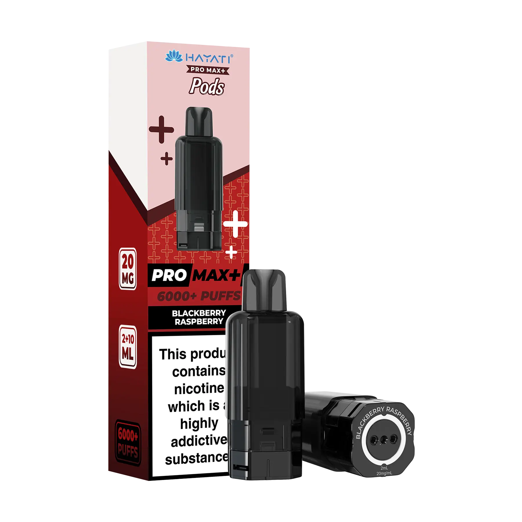 Hayati Pro Max+ 6000 Replacement Pods - Blackberry Raspberry