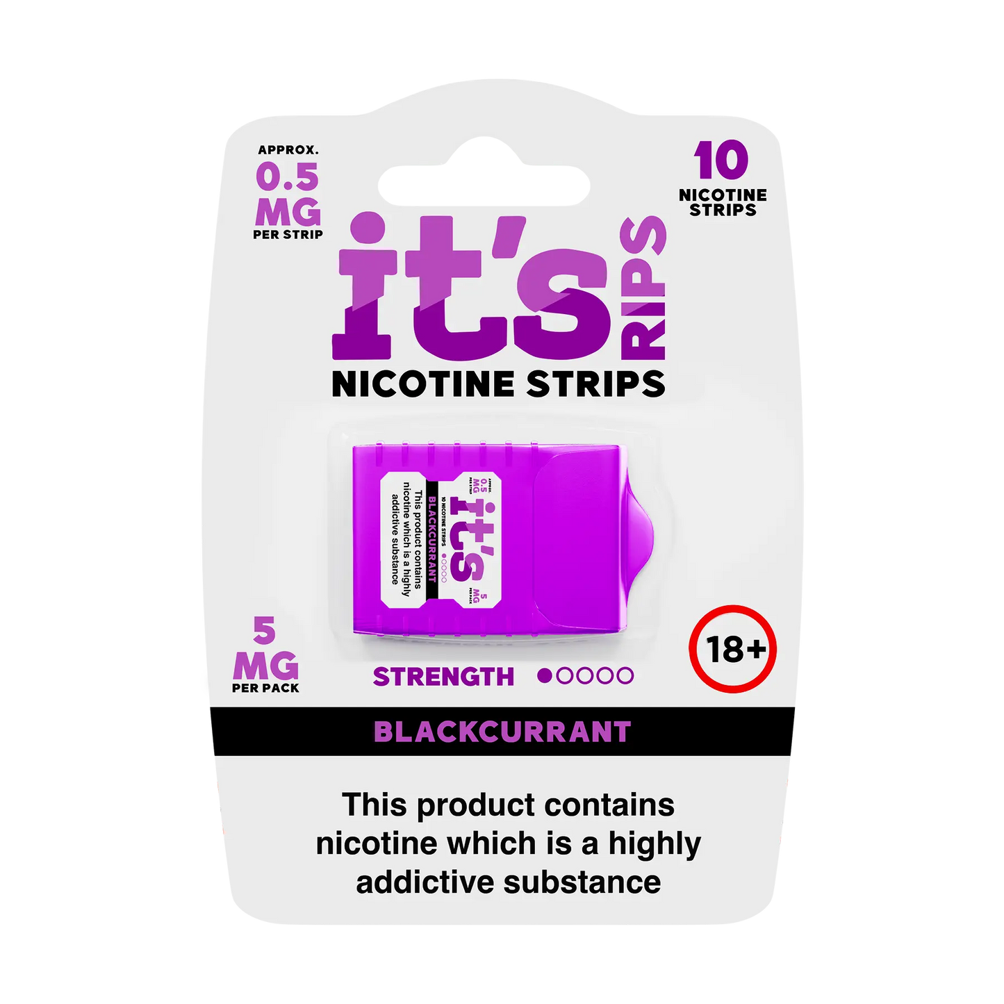 It's Nicotine Rips - Container Of 10 Strips