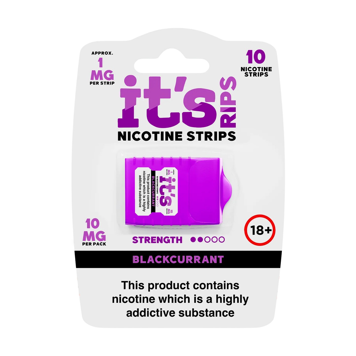 It's Nicotine Rips - Container Of 10 Strips