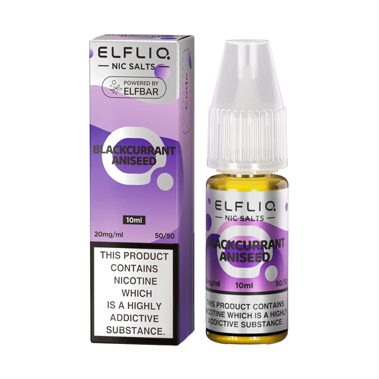 Elfliq 10ml Nicotine Salt - Blackcurrant Aniseed