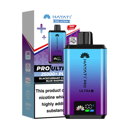 Hayati Pro Ultra 25K Prefilled Vape Kit - Blackcurrant Cotton K Blue Raspberry