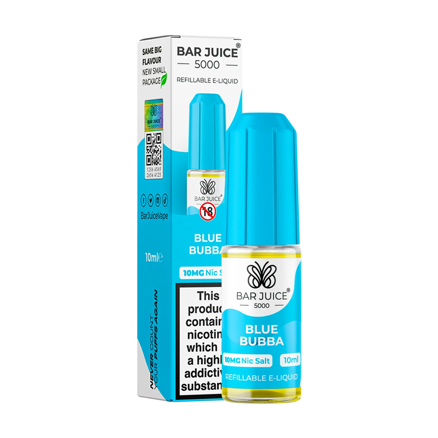 Bar Juice 5000 - Blue Bubba 10ml E Liquid Nicotine Salt