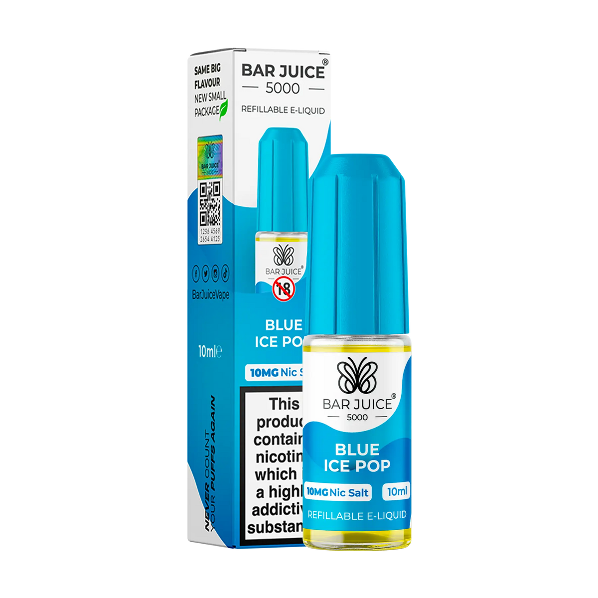 Bar Juice 5000 - Blue Ice Pop 10ml E Liquid Nicotine Salt
