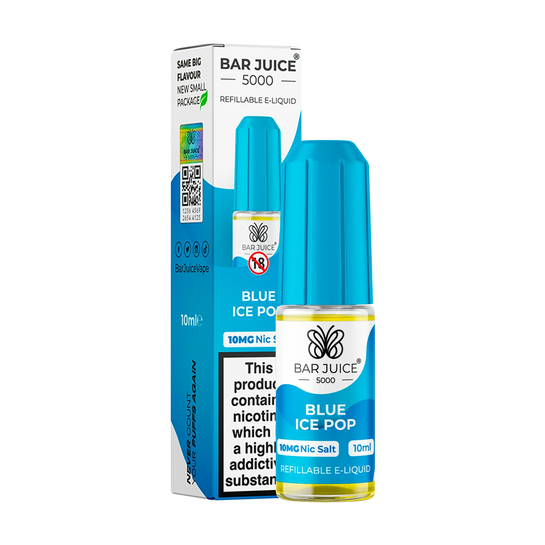 Bar Juice 5000 - Blue Ice Pop 10ml E Liquid Nicotine Salt