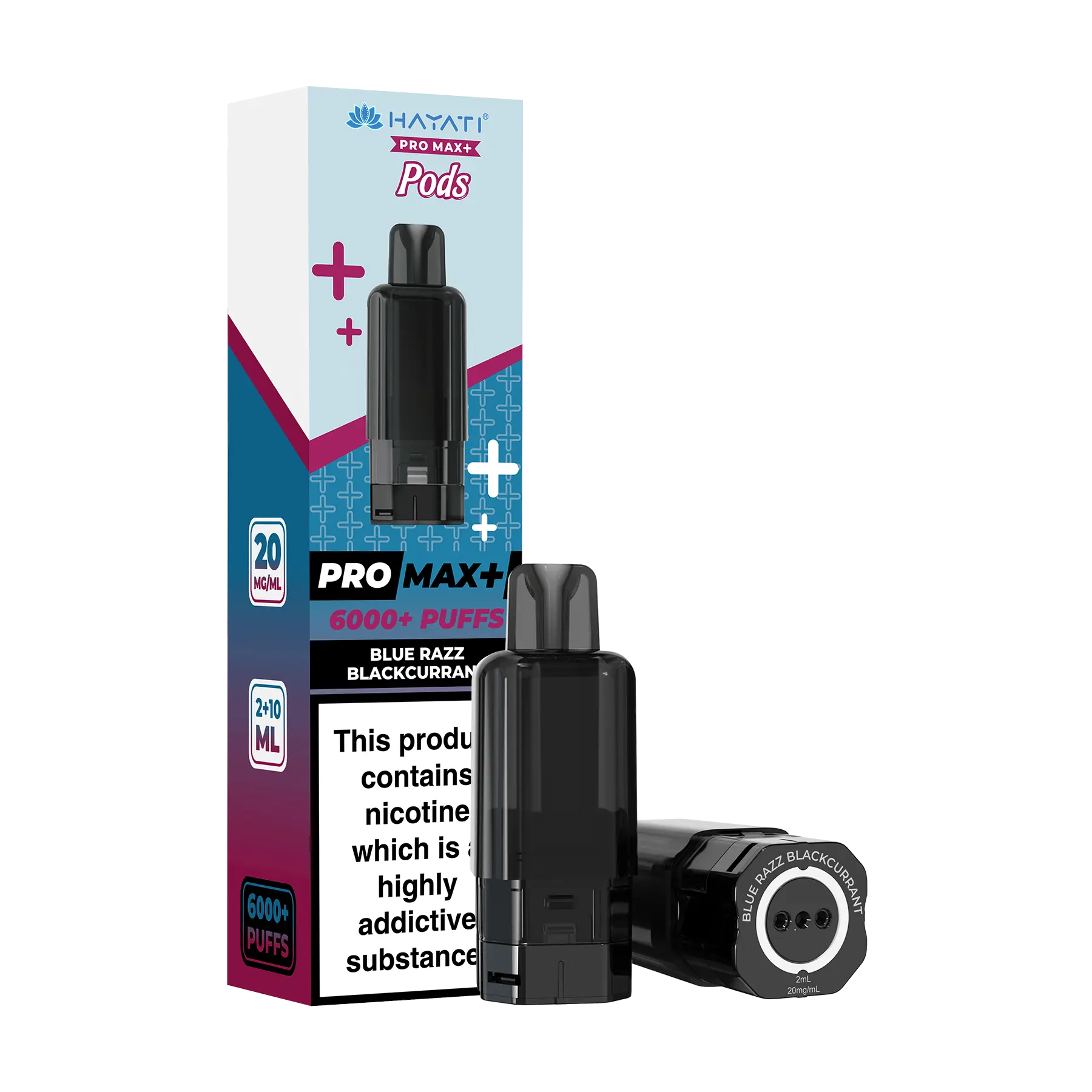 Hayati Pro Max+ 6000 Replacement Pods - Blue Razz Blackcurrant