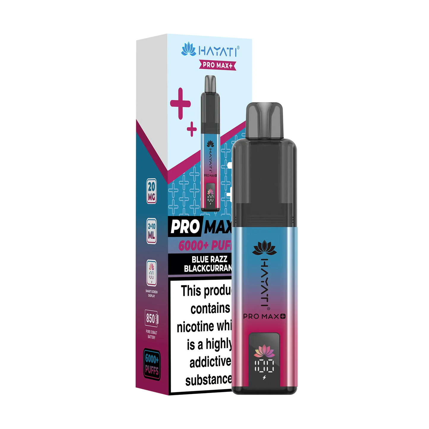 Hayati Pro Max+ 6000 Prefilled Vape Kit - Blue Razz Blackcurrant