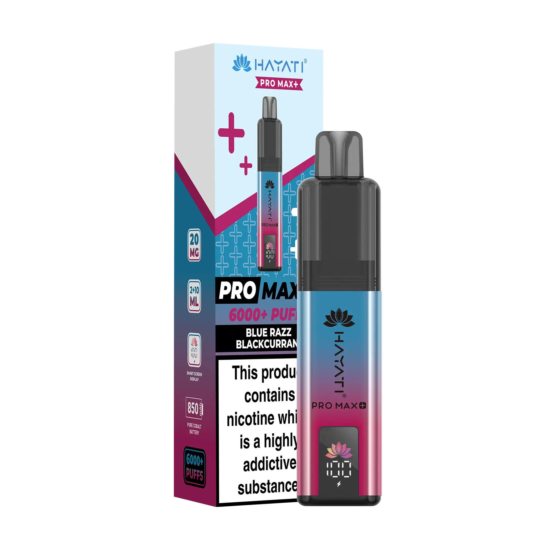 Hayati Pro Max+ 6000 Prefilled Vape Kit - Blue Razz Blackcurrant