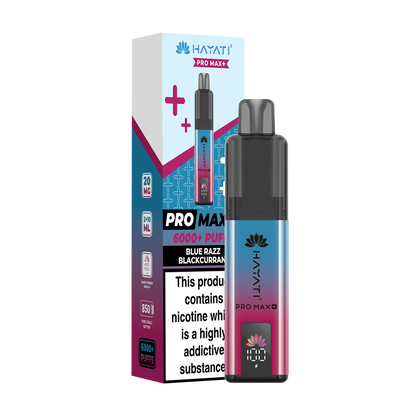 Hayati Pro Max+ 6000 Prefilled Vape Kit - Blue Razz Blackcurrant
