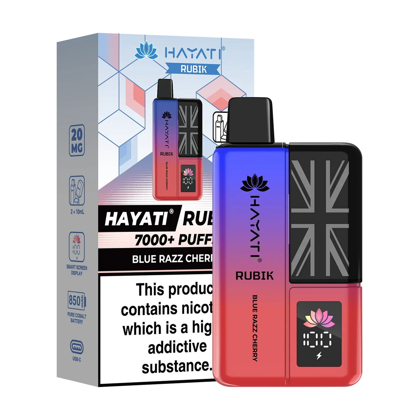 Hayati Rubik Prefilled Vape Kit - Blue Razz Cherry
