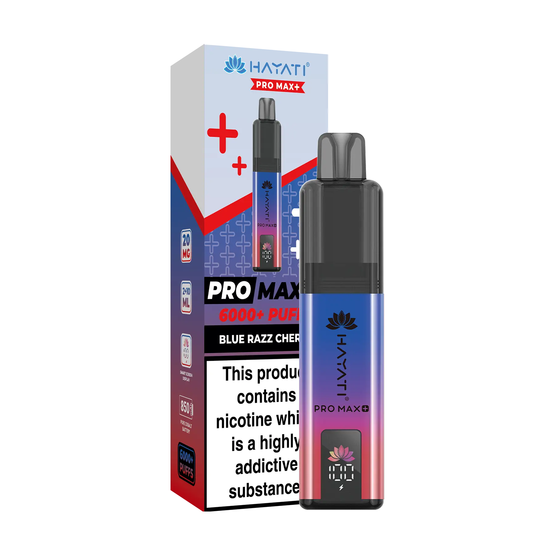 Hayati Pro Max+ 6000 Prefilled Vape Kit - Blue Razz Cherry