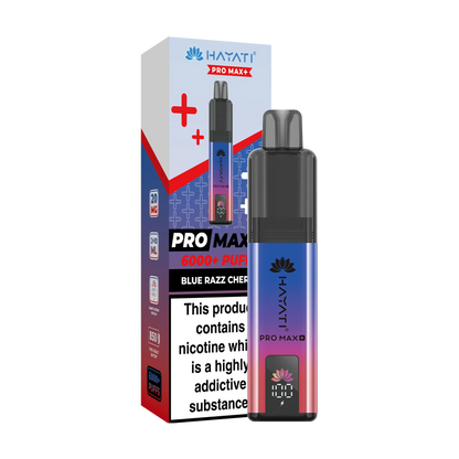Hayati Pro Max+ 6000 Prefilled Vape Kit - Blue Razz Cherry
