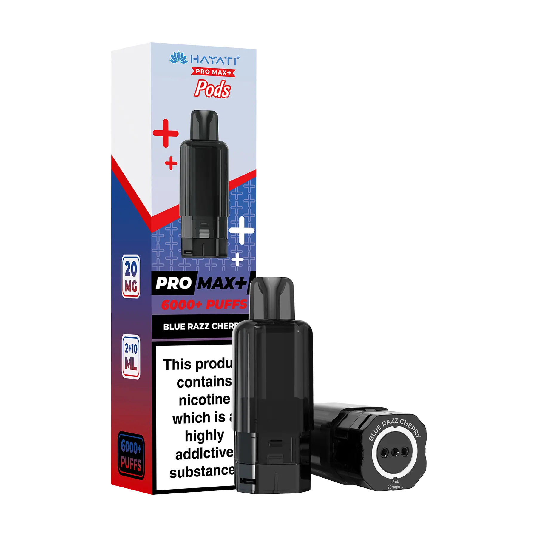 Hayati Pro Max+ 6000 Replacement Pods - Blue Razz Cherry