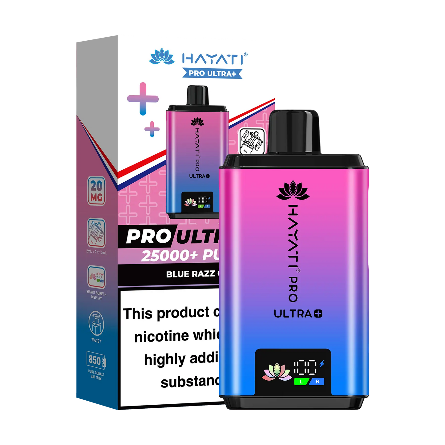 Hayati Pro Ultra 25K Prefilled Vape Kit - Blue Razz GB