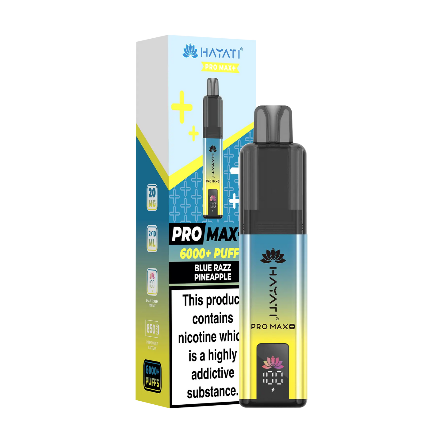 Hayati Pro Max+ 6000 Prefilled Vape Kit - Blue Razz Pineapple