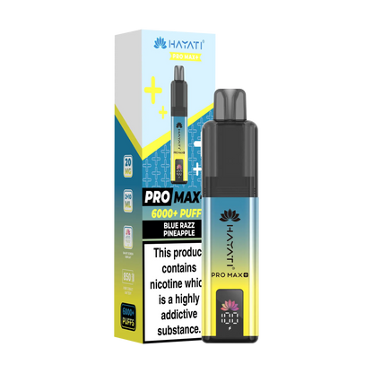 Hayati Pro Max+ 6000 Prefilled Vape Kit - Blue Razz Pineapple