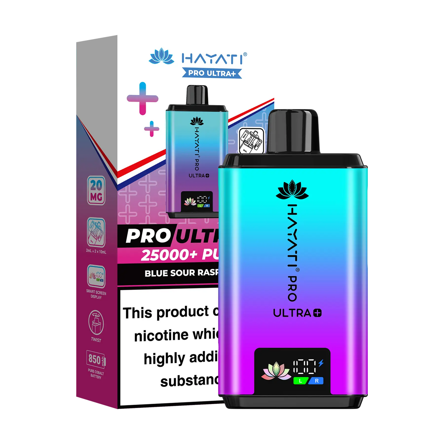 Hayati Pro Ultra 25K Prefilled Vape Kit - Blue Sour Raspberry