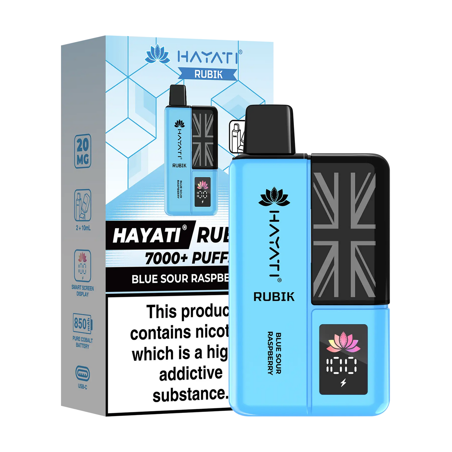 Hayati Rubik Prefilled Vape Kit - Blue Sour Raspberry