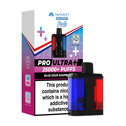 Hayati Pro Ultra 25k Replacement Pods - Blue Sour Raspberry