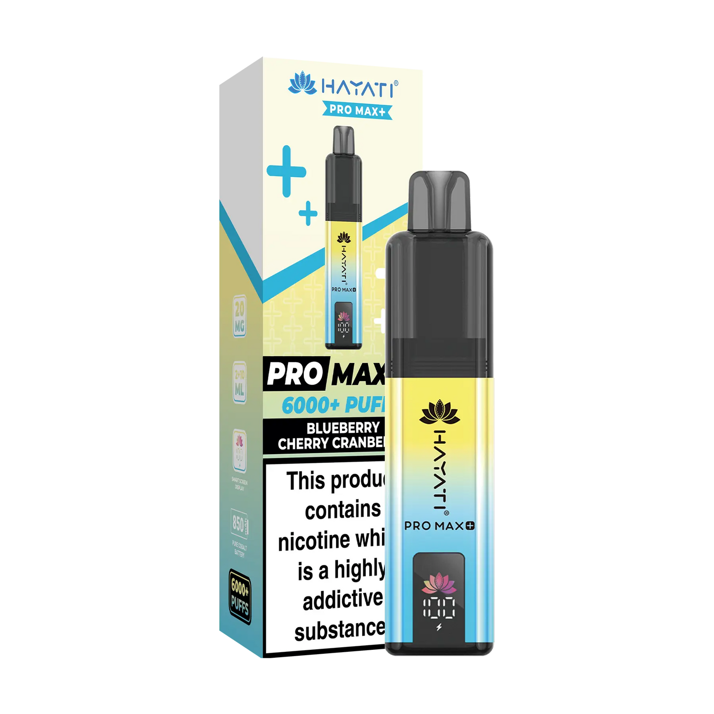 Hayati Pro Max+ 6000 Prefilled Vape Kit - Blueberry Cherry Cranberry