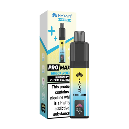 Hayati Pro Max+ 6000 Prefilled Vape Kit - Blueberry Cherry Cranberry