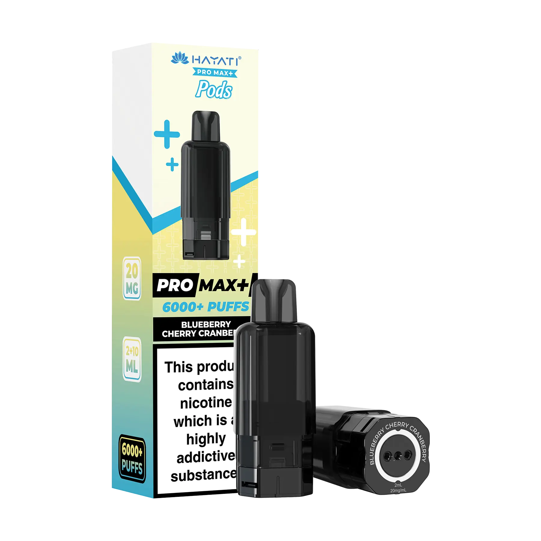 Hayati Pro Max+ 6000 Replacement Pods - Blueberry Cherry Cranberry