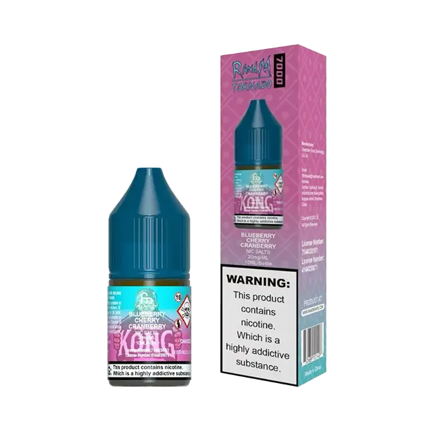 R&M 10ml Nicotine Salt - Blueberry Cherry Cranberry