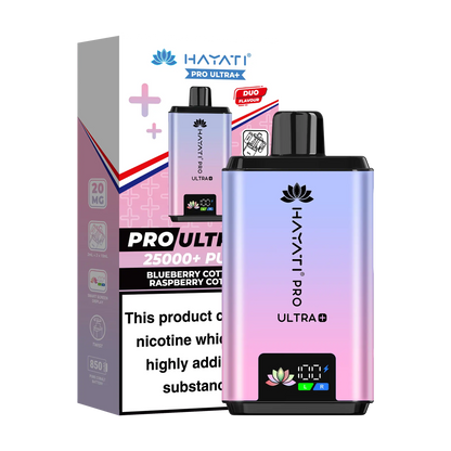 Hayati Pro Ultra 25K Prefilled Vape Kit - Blueberry Cotton K Raspberry