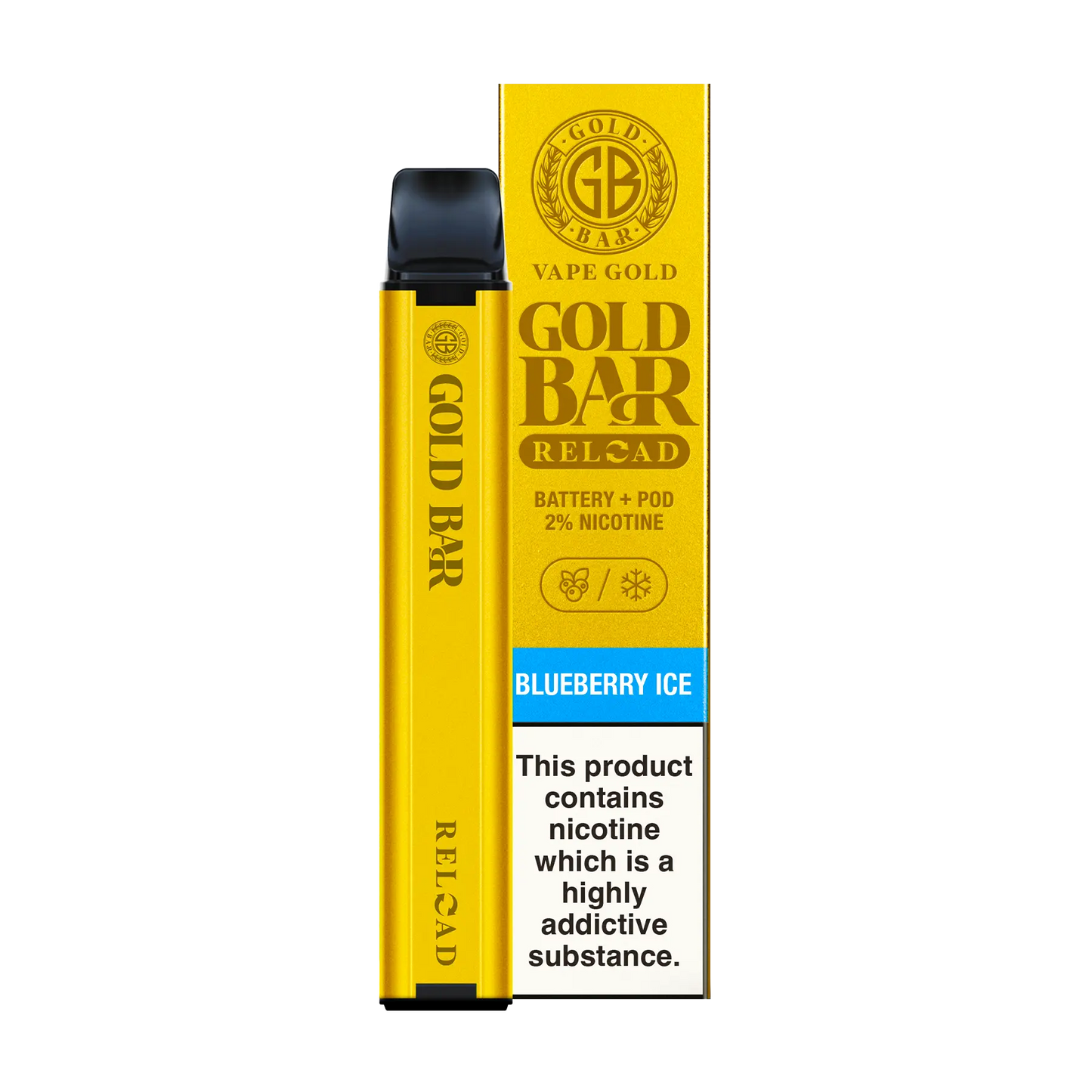 Gold Bar Reload Pod Kit - Blueberry Ice