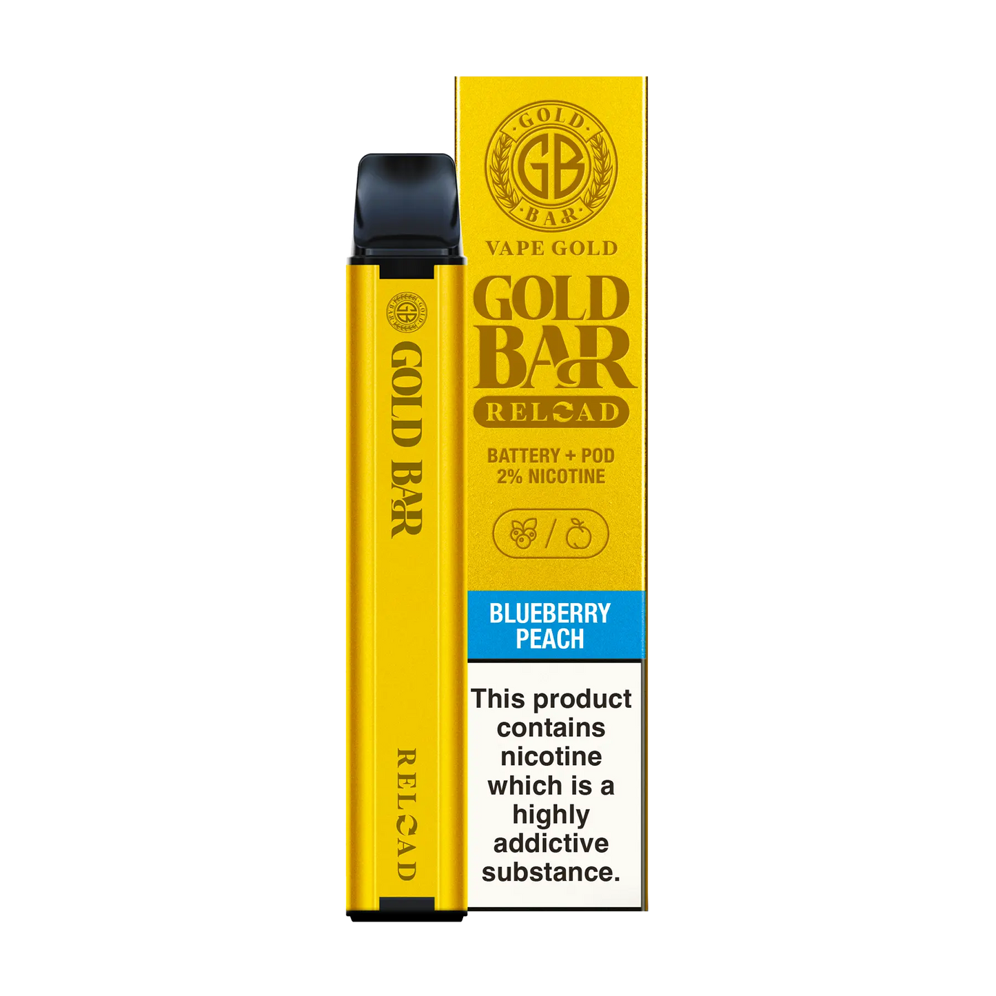 Gold Bar Reload Pod Kit - Blueberry Peach