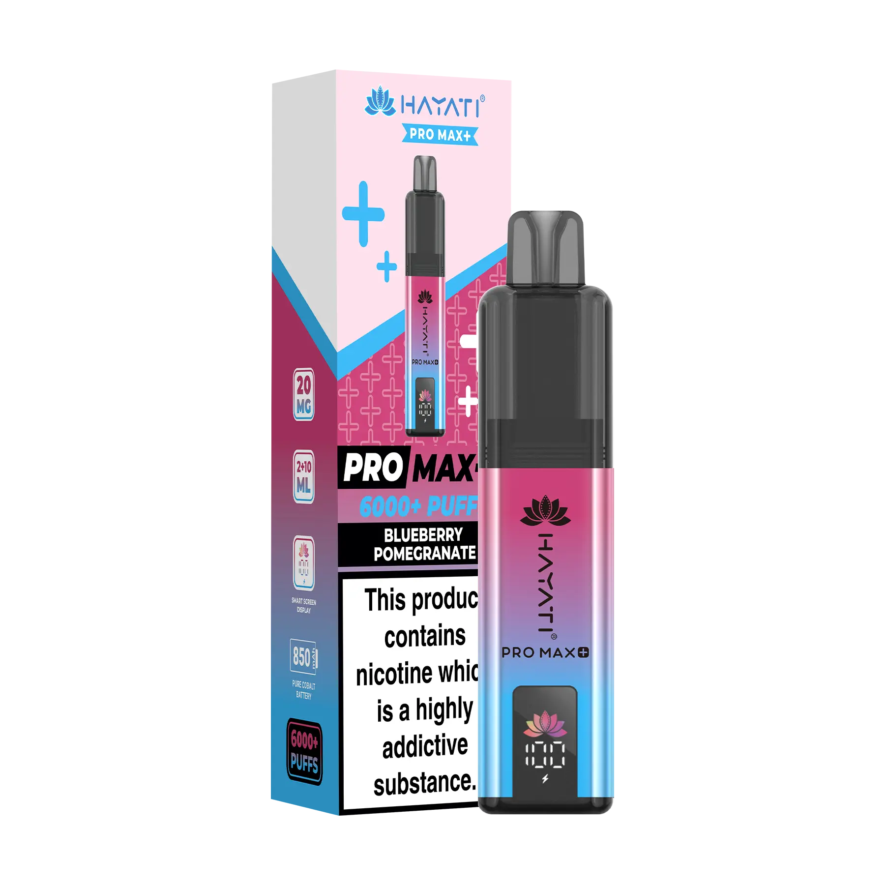 Hayati Pro Max+ 6000 Prefilled Vape Kit - Blueberry Pomegranate