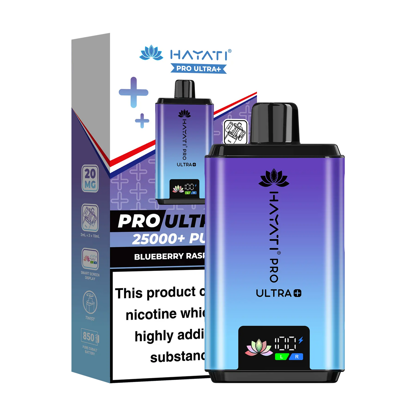 Hayati Pro Ultra 25K Prefilled Vape Kit - Blueberry Raspberry