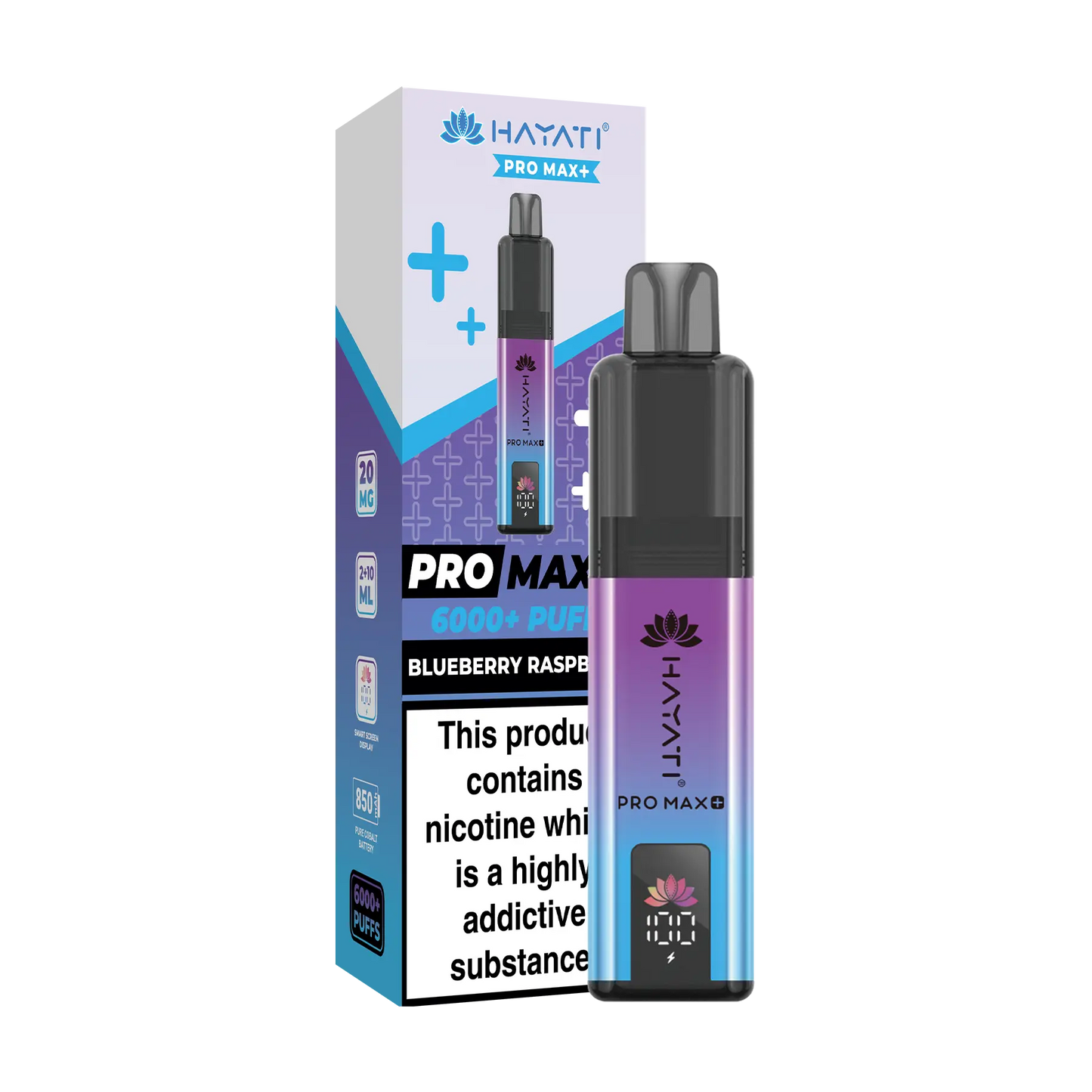 Hayati Pro Max+ 6000 Prefilled Vape Kit - Blueberry Raspberry