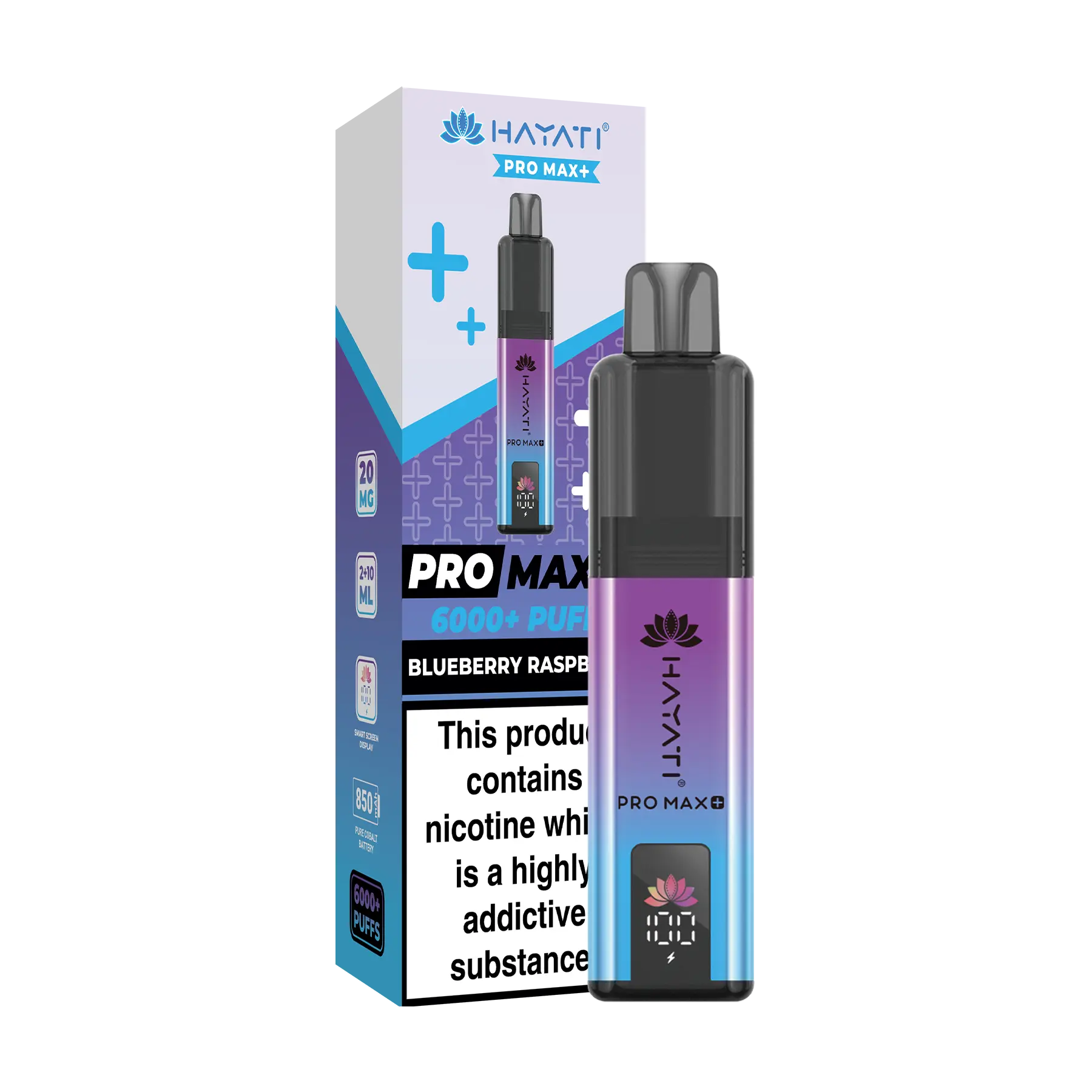 Hayati Pro Max+ 6000 Prefilled Vape Kit - Blueberry Raspberry